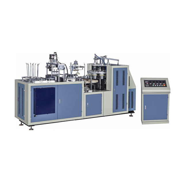 Double sided film coated paper bowl forming machine